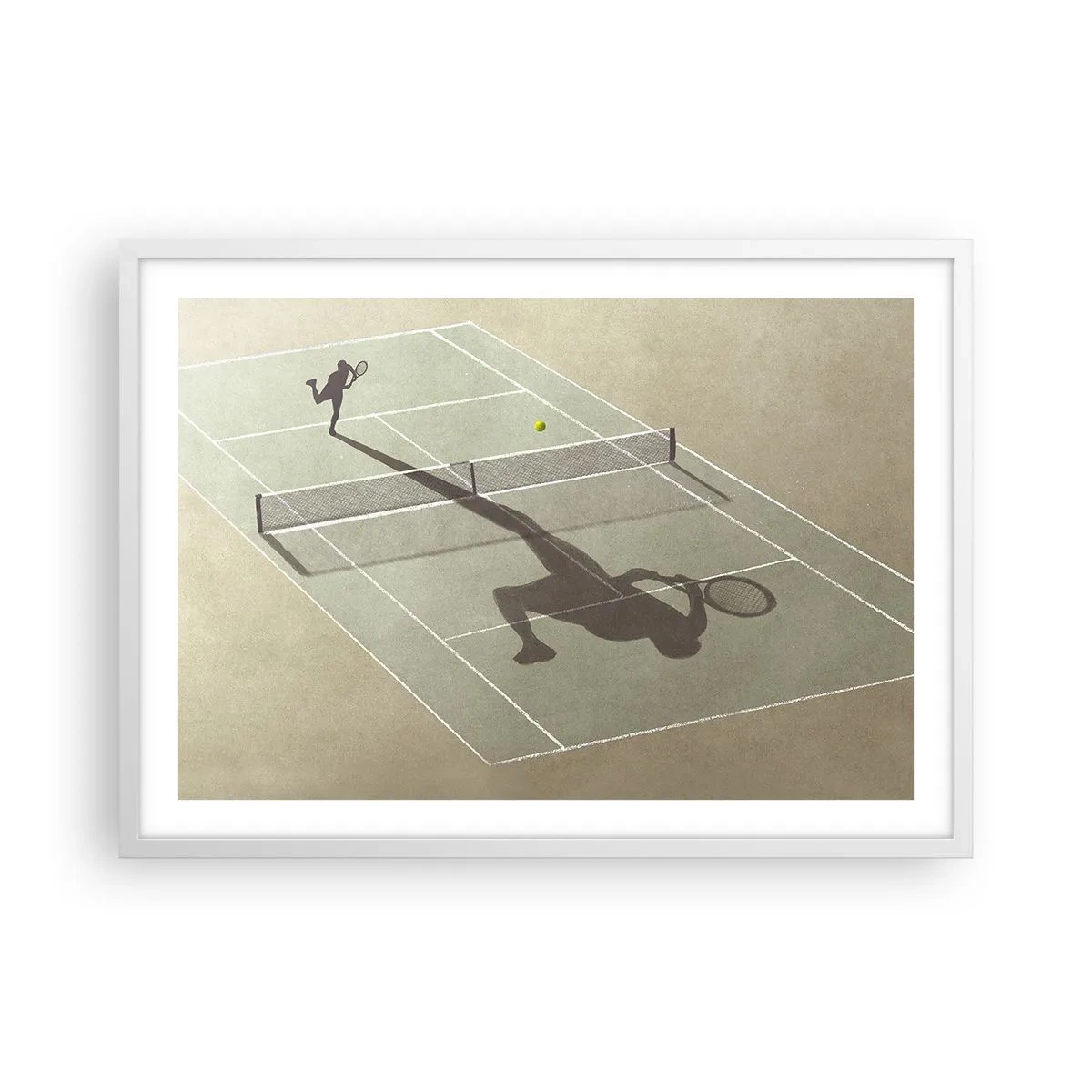 Poster in cornice bianca - Sconfiggere se stesso - 70x50 cm