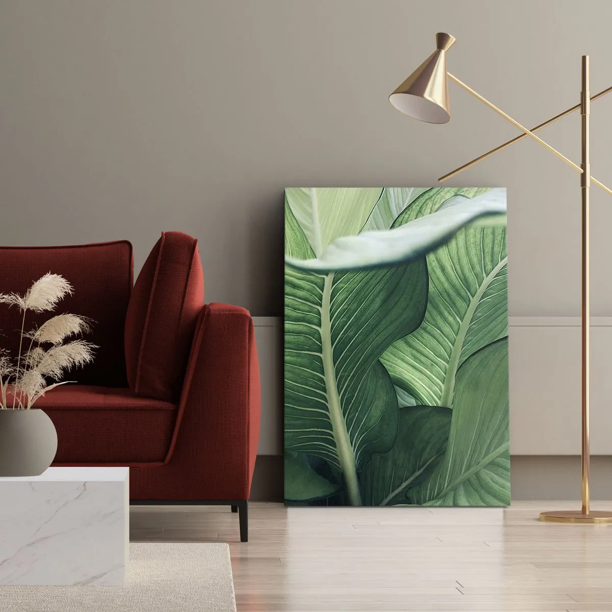 Quadro su tela - Stampe su Tela - Una vita intensamente verde - 45x80 cm