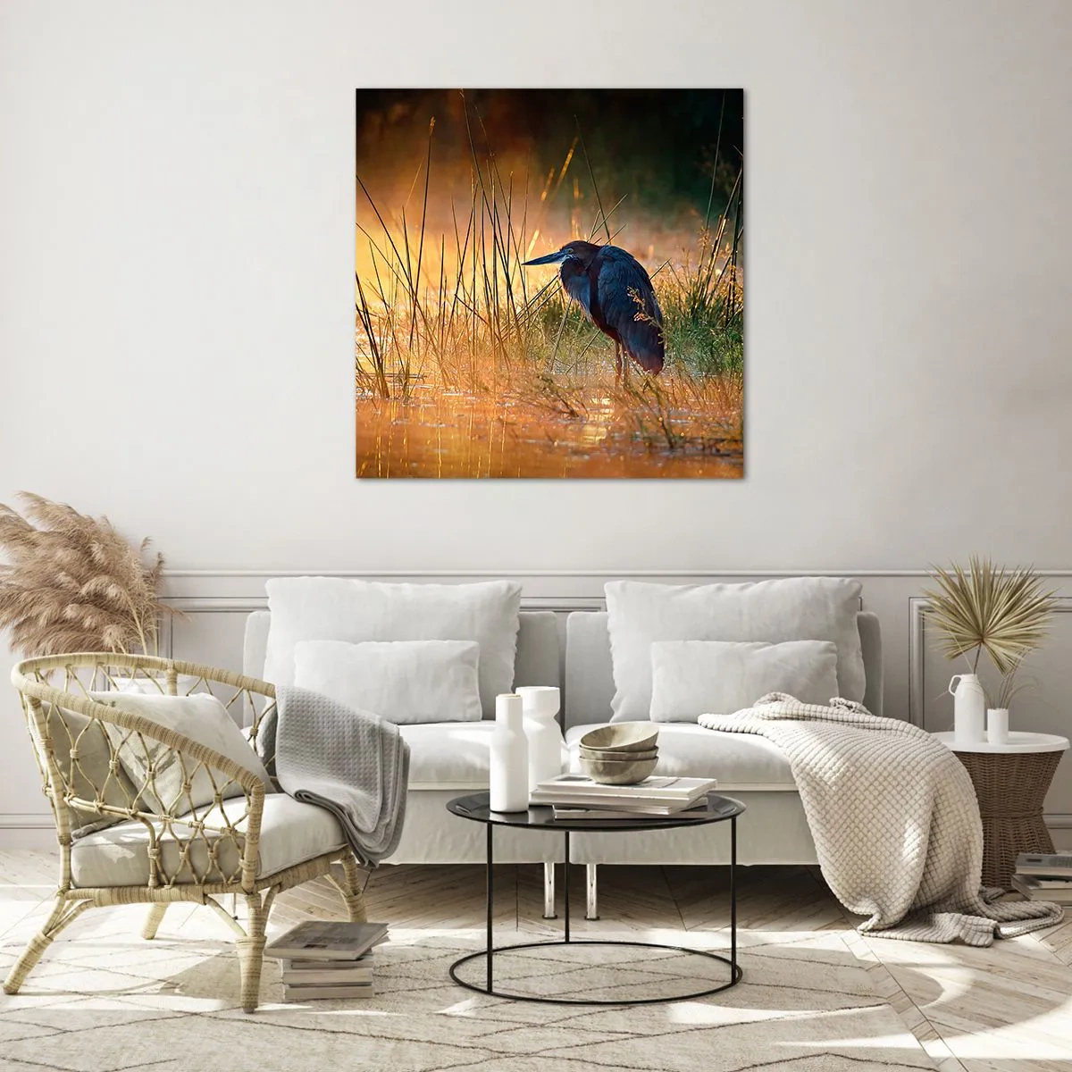 Quadro su vetro - Basta con queste foto - 30x30 cm