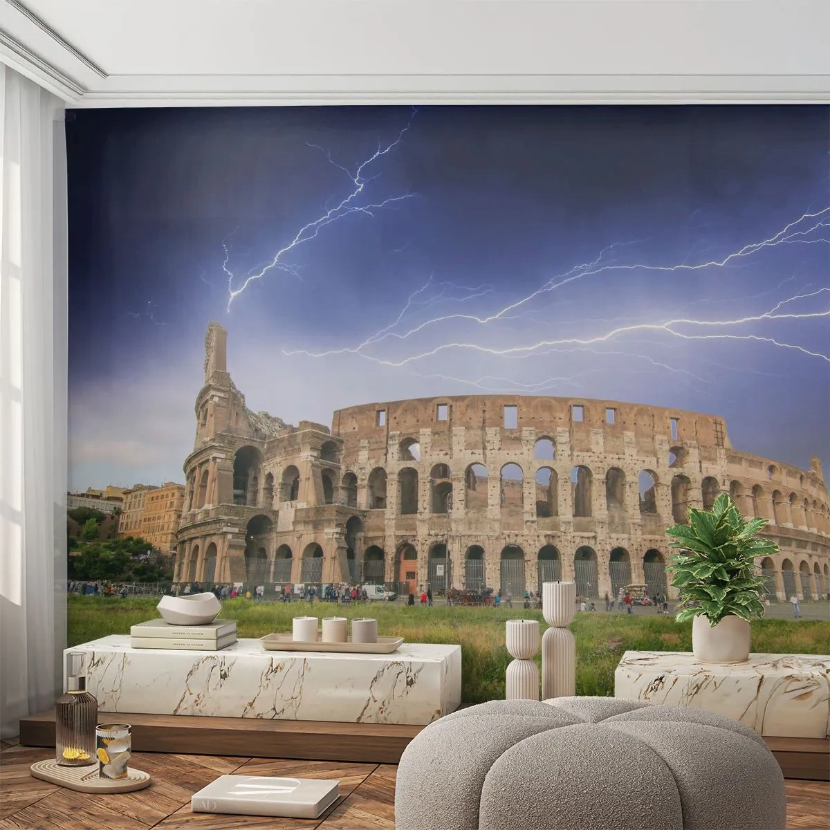 Fotomurali Autoadesivo Deluxe Sticker - Arena di combattimenti - Architettura, Roma, Colosseo - 400x280 cm