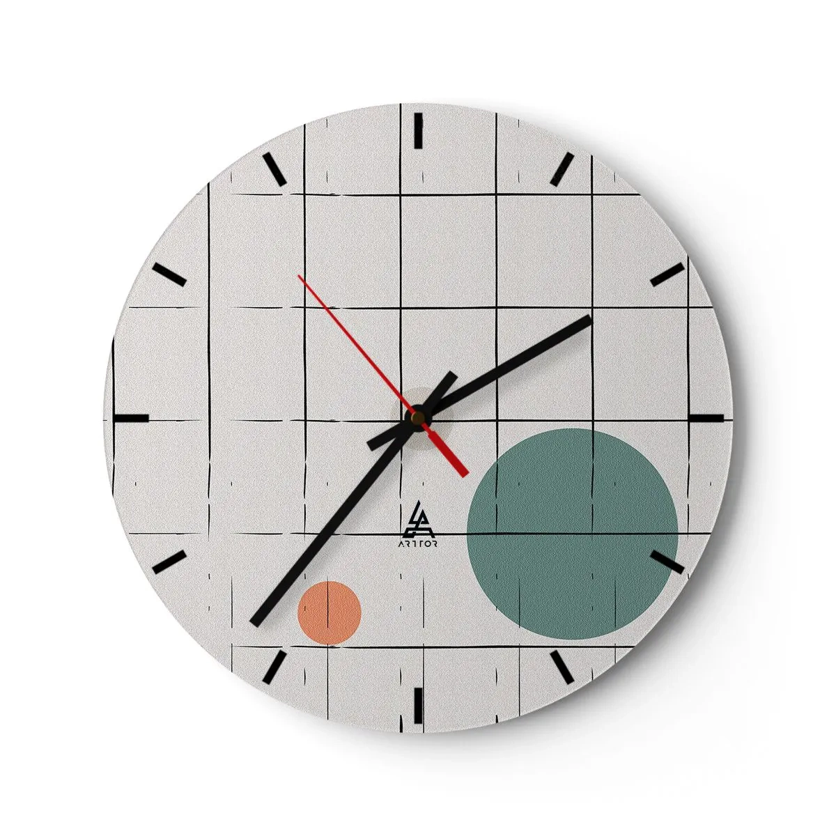 Orologio da parete - Orologio in Vetro - Prigionieri. Noi o loro? - 40x40 cm