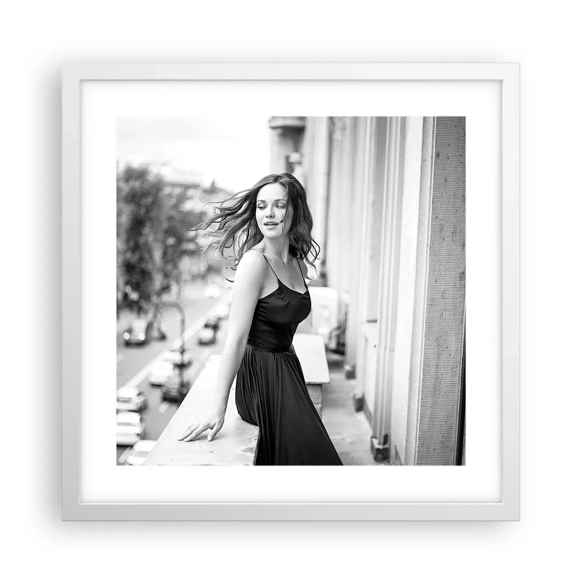 Poster in cornice bianca - Sicuramente parigina - 40x40 cm