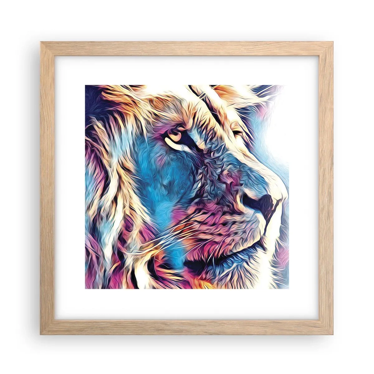 Poster in cornice rovere chiaro - La saggezza della natura - 30x30 cm