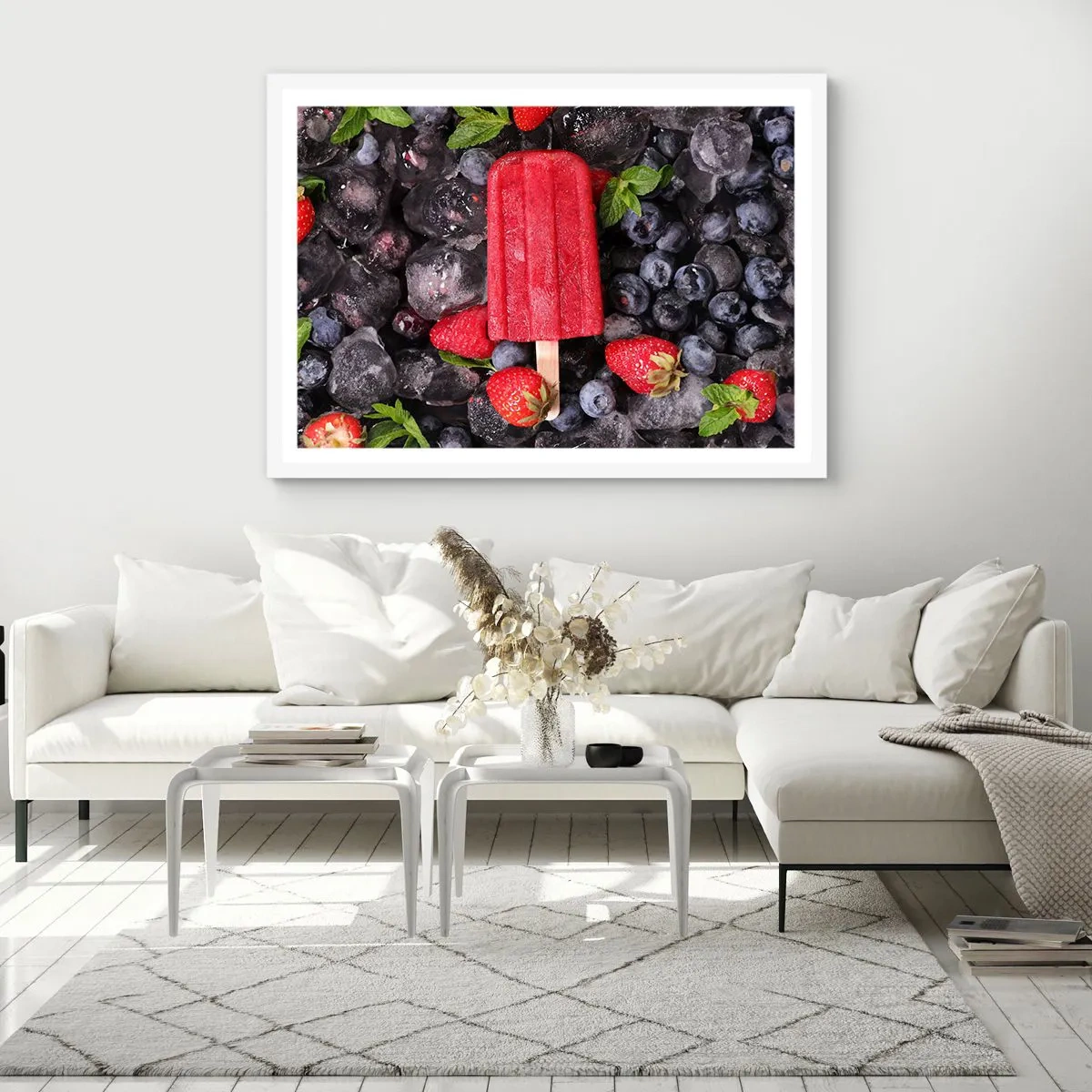 Poster in cornice bianca - Il sapore della calda estate - 40x30 cm