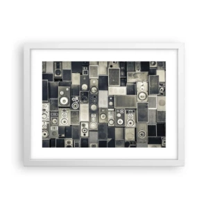 Poster in cornice bianca - Armonia di suoni - 40x30 cm