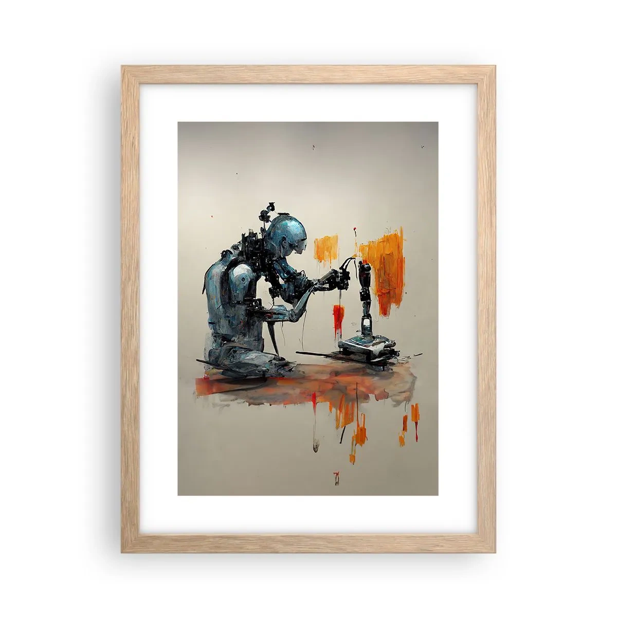 Poster in cornice rovere chiaro - È già domani... - 30x40 cm