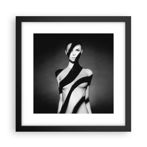 Poster in cornice nera - Luci e ombre - 30x30 cm