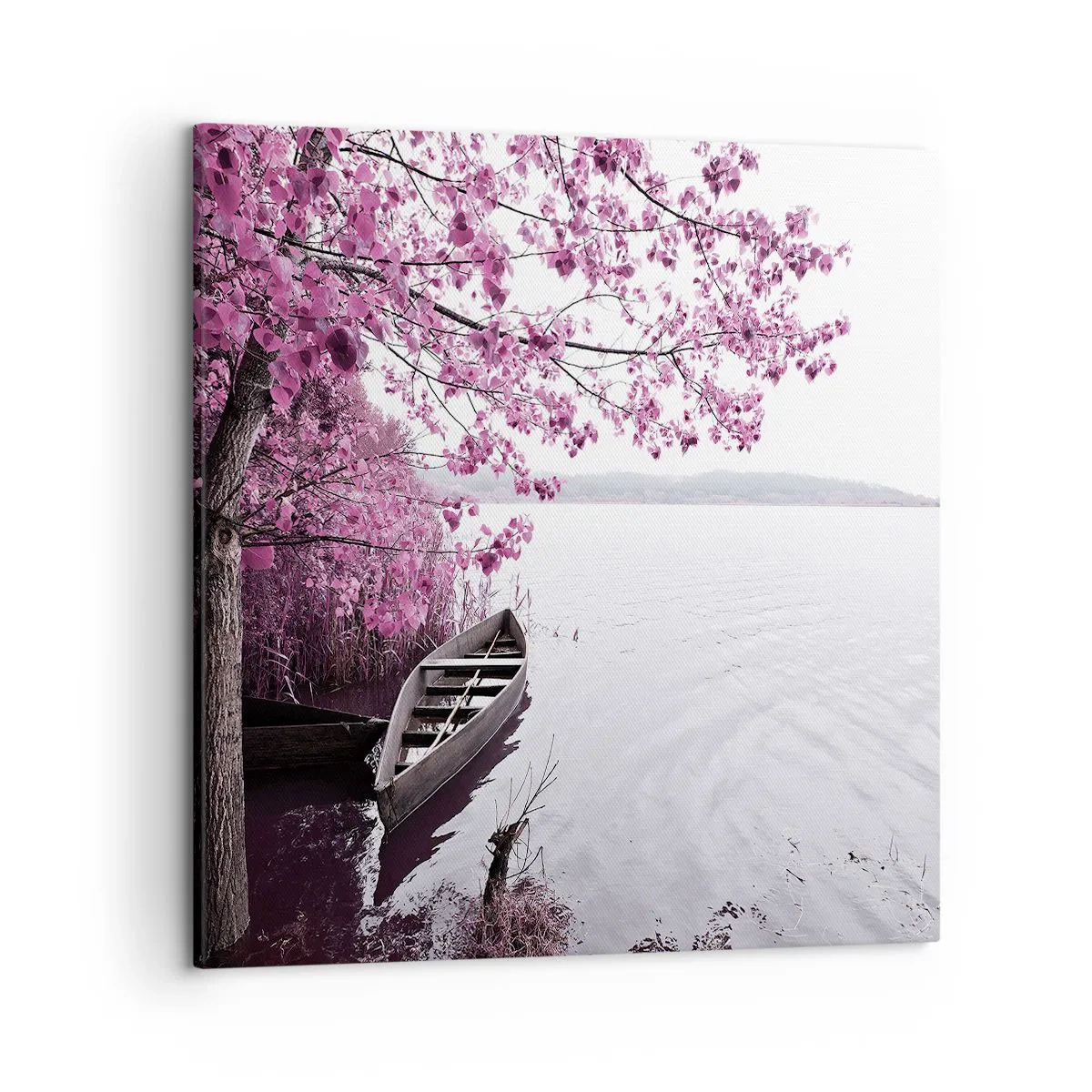 Quadro su tela - Stampe su Tela - Nel silenzio rosa - 50x50 cm