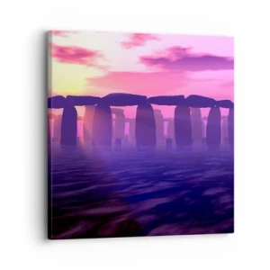 Quadro su tela - Stampe su Tela - Mistero in un'alba nebbiosa - 30x30 cm