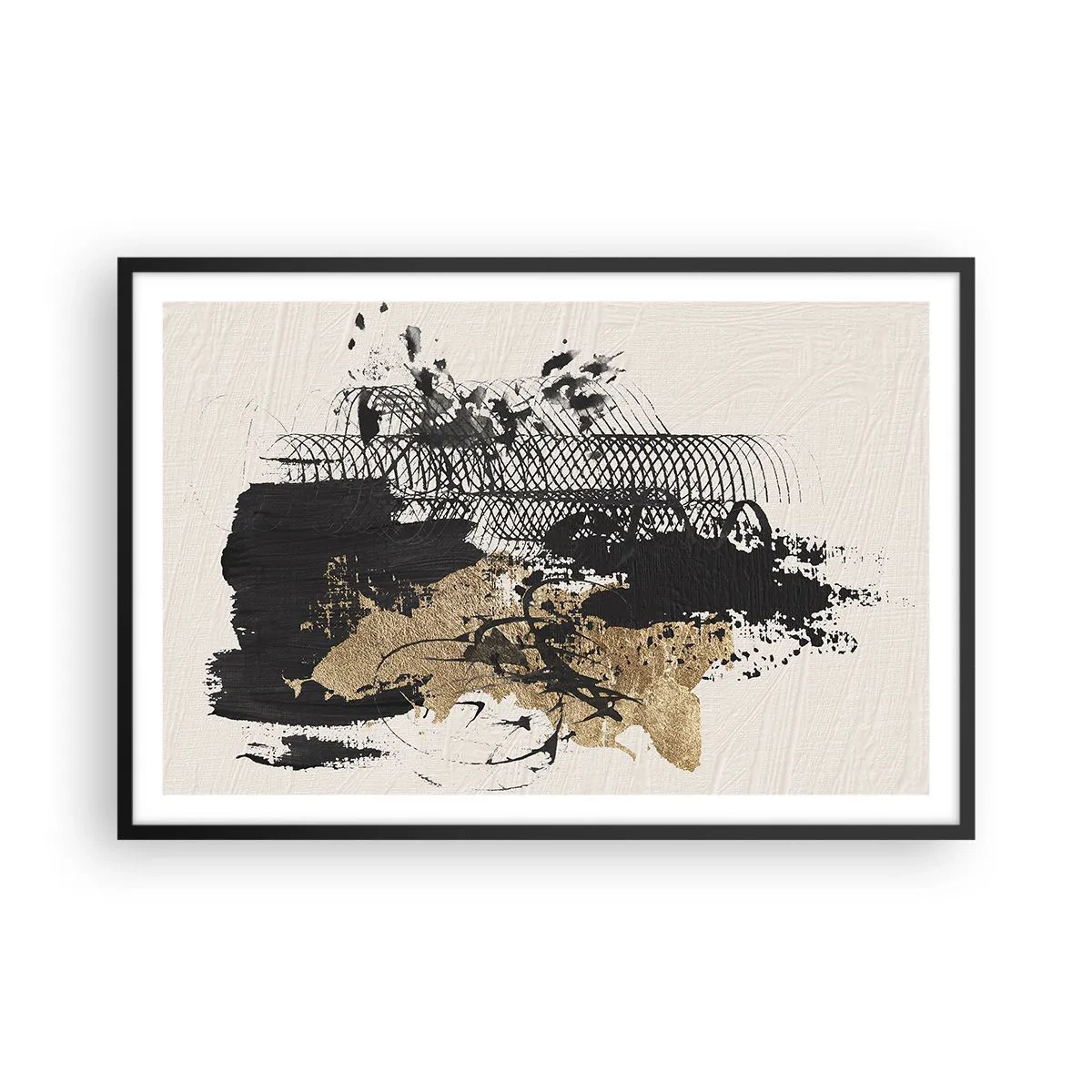 Poster in cornice nera - Composizione con passione - 91x61 cm