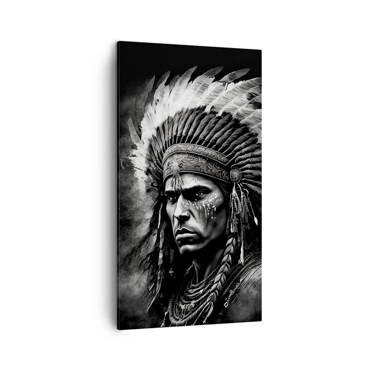 Quadro su tela - Stampe su Tela - Capo e guerriero - 45x80 cm