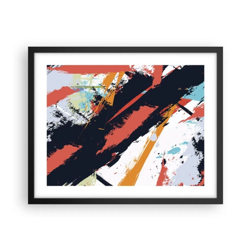 Poster in cornice nera - Composizione dinamica - 50x40 cm