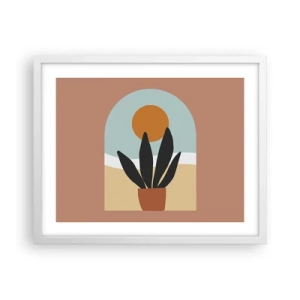 Poster in cornice bianca - Piccole gioie - 50x40 cm