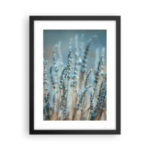 Poster in cornice nera - Campo profumato - 30x40 cm