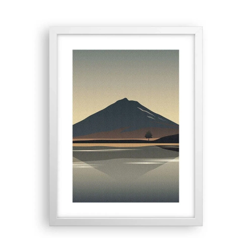 Poster in cornice bianca - Immagine speculare - 30x40 cm
