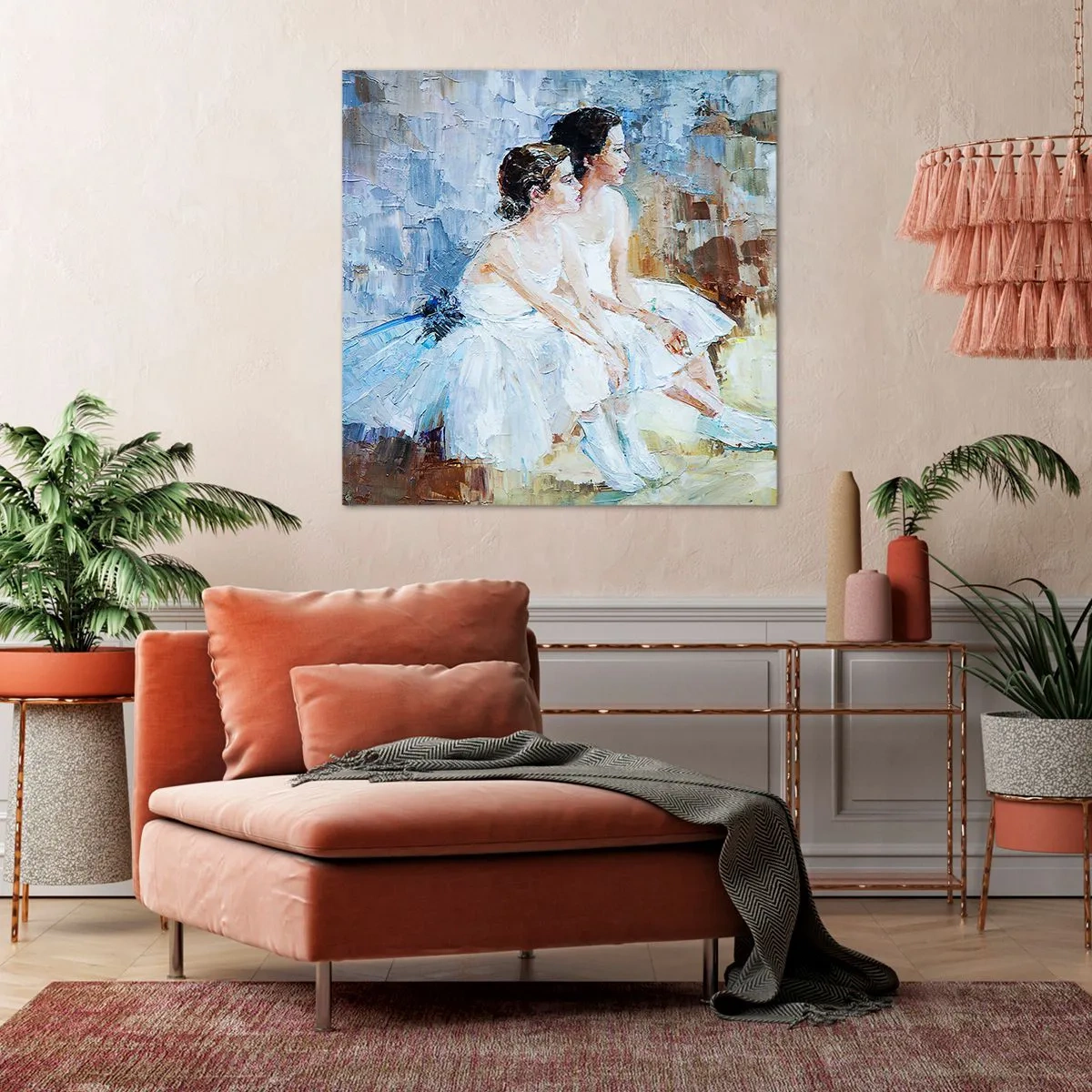 Quadro su tela - Stampe su Tela - Il riposo dei giovani cigni - 50x50 cm