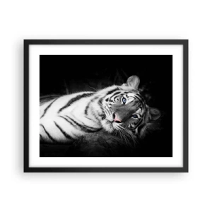 Poster in cornice nera - Selvaggità e pace - 50x40 cm