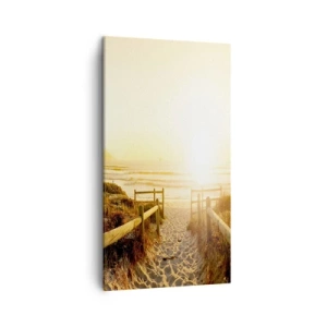 Quadro su tela - Stampe su Tela - Attraverso la duna, verso il sole - 45x80 cm