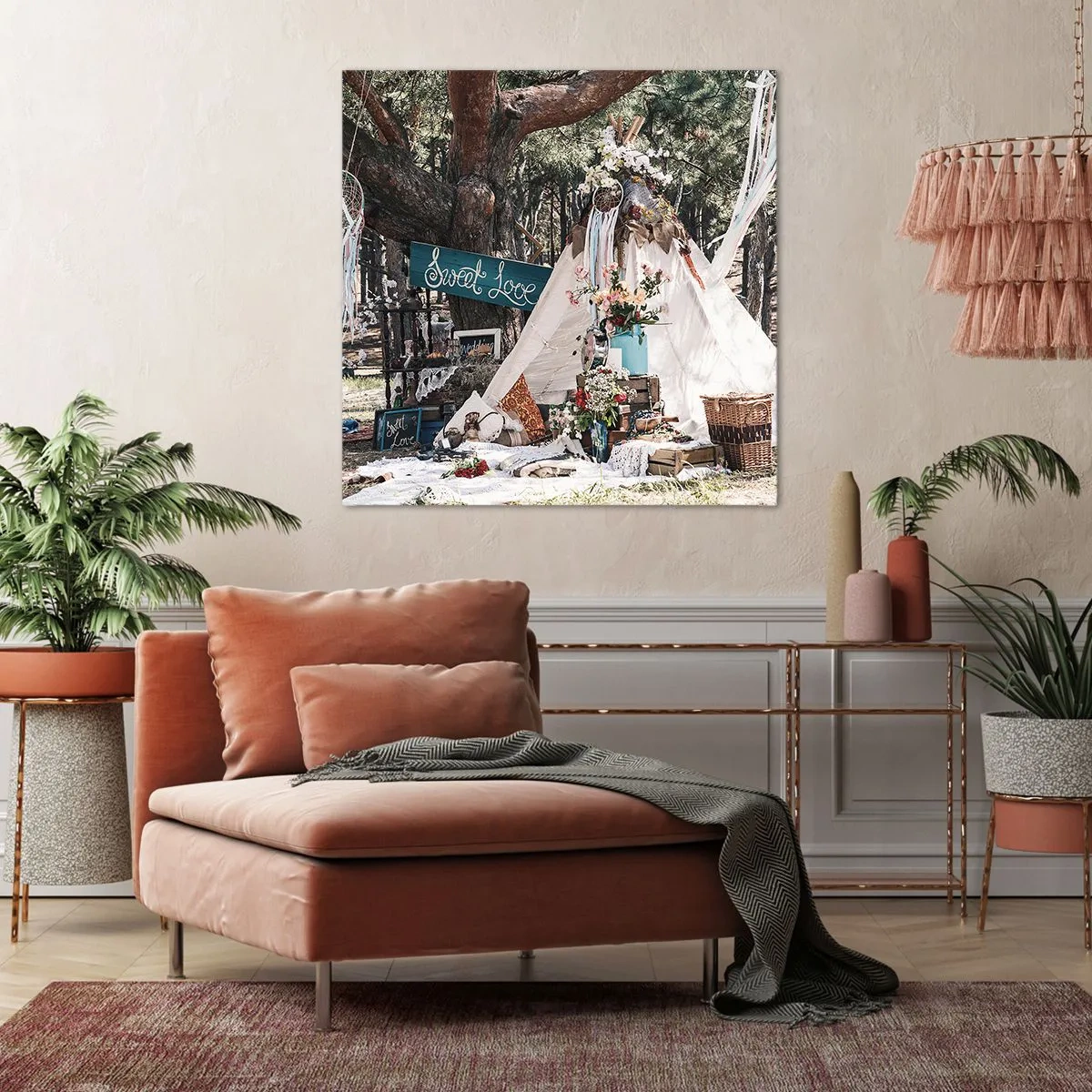 Quadro su tela - Stampe su Tela - Make love... - 70x70 cm