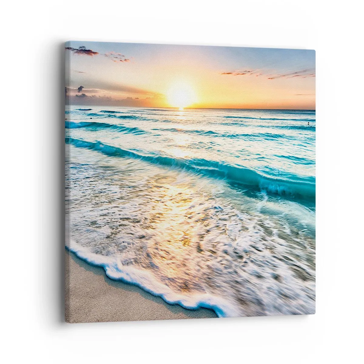 Quadro su tela - Stampe su Tela - Tramonto sul mare - 40x40 cm