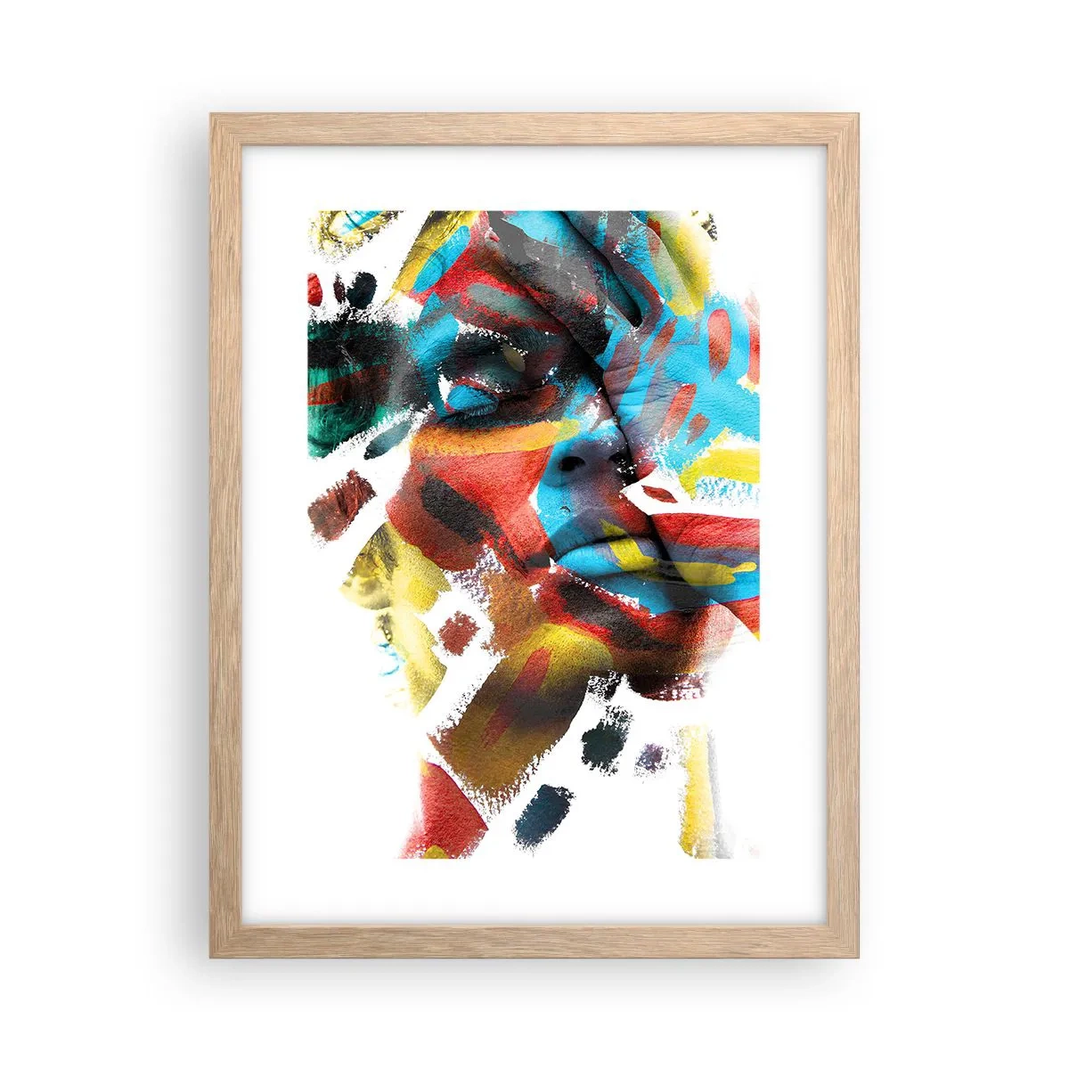 Poster in cornice rovere chiaro - Personalità colorata - 30x40 cm