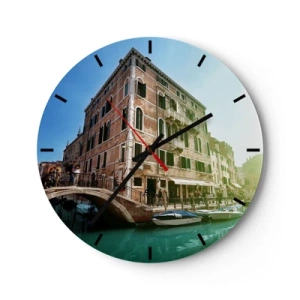 Orologio da parete - Orologio in Vetro - Venezia, Amore Mio - 40x40 cm