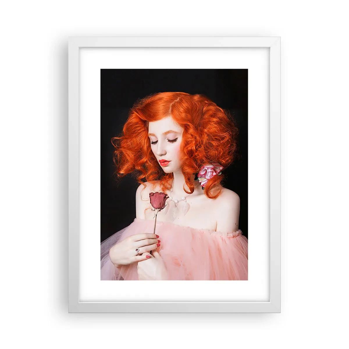Poster in cornice bianca - In stile barocco - 30x40 cm