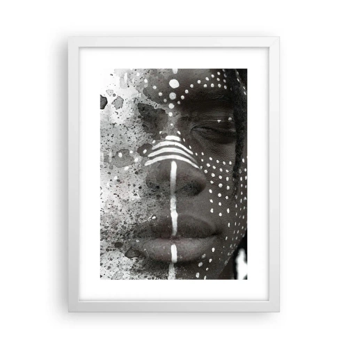 Poster in cornice bianca - Scopri lo spirito primordiale - 30x40 cm