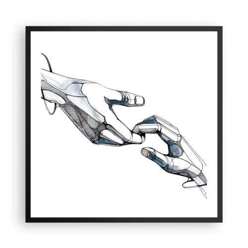 Poster in cornice nera - Buon gesto - 60x60 cm