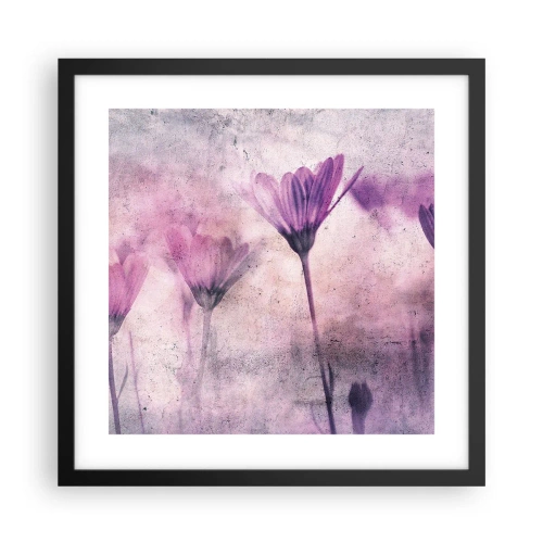 Poster in cornice nera - Il sogno dei fiori - 40x40 cm
