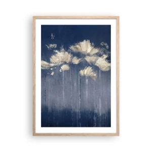 Poster in cornice rovere chiaro - Come petali al vento - 50x70 cm