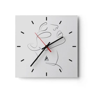 Orologio da parete - Orologio in Vetro - I meandri dei sogni - 40x40 cm