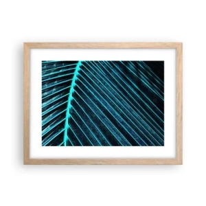 Poster in cornice rovere chiaro - La struttura del verde - 40x30 cm