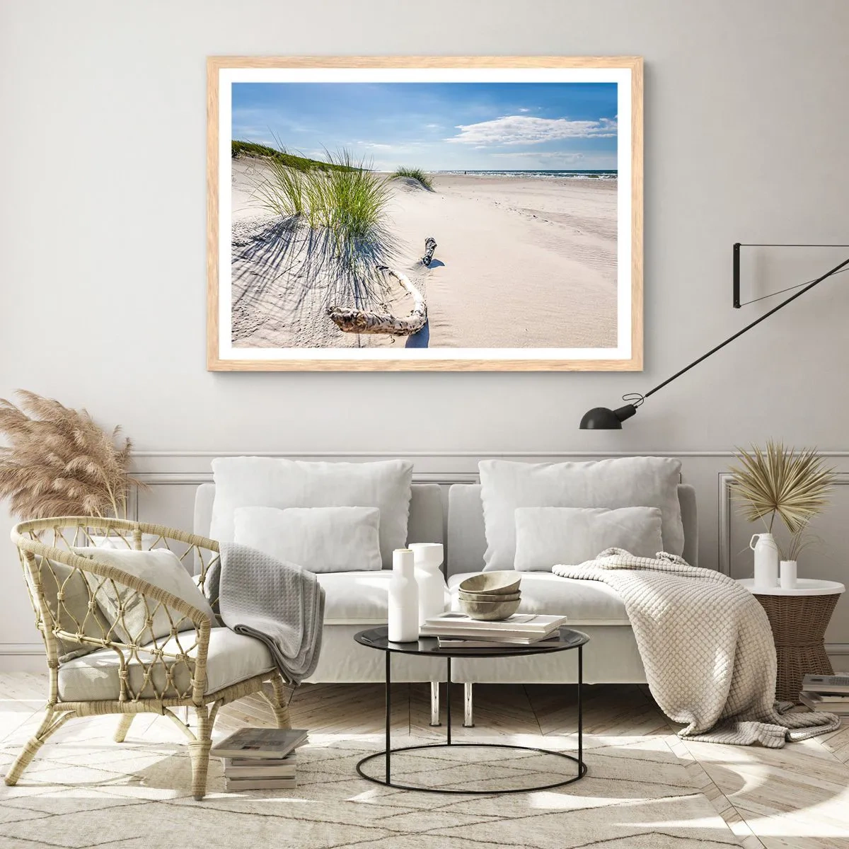 Poster in cornice rovere chiaro - La più bella? Quella del baltico - 91x61 cm