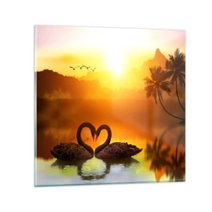 Quadro su vetro - Tutto in coppia - 30x30 cm