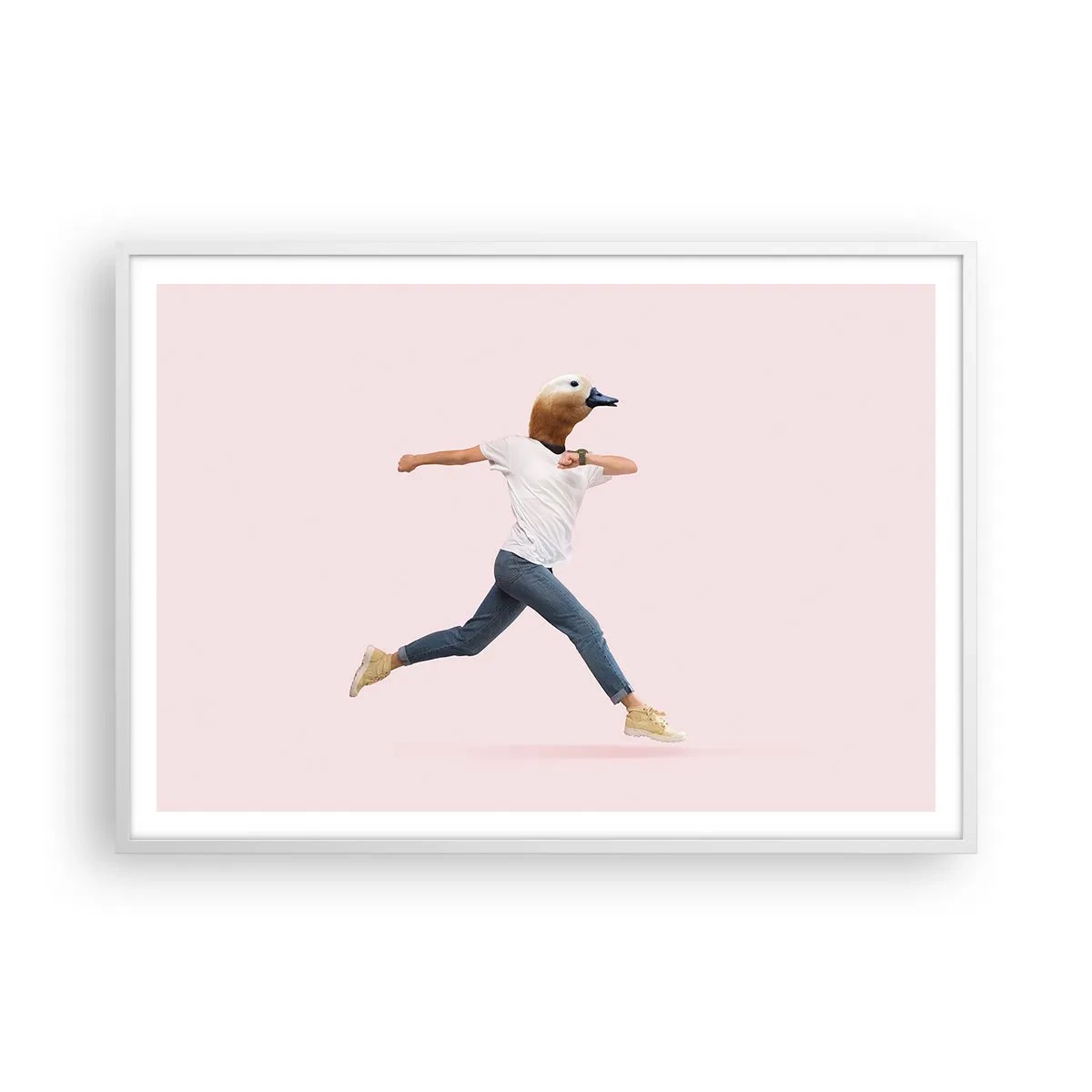 Poster in cornice bianca - Un pizzico di assurdo - 100x70 cm