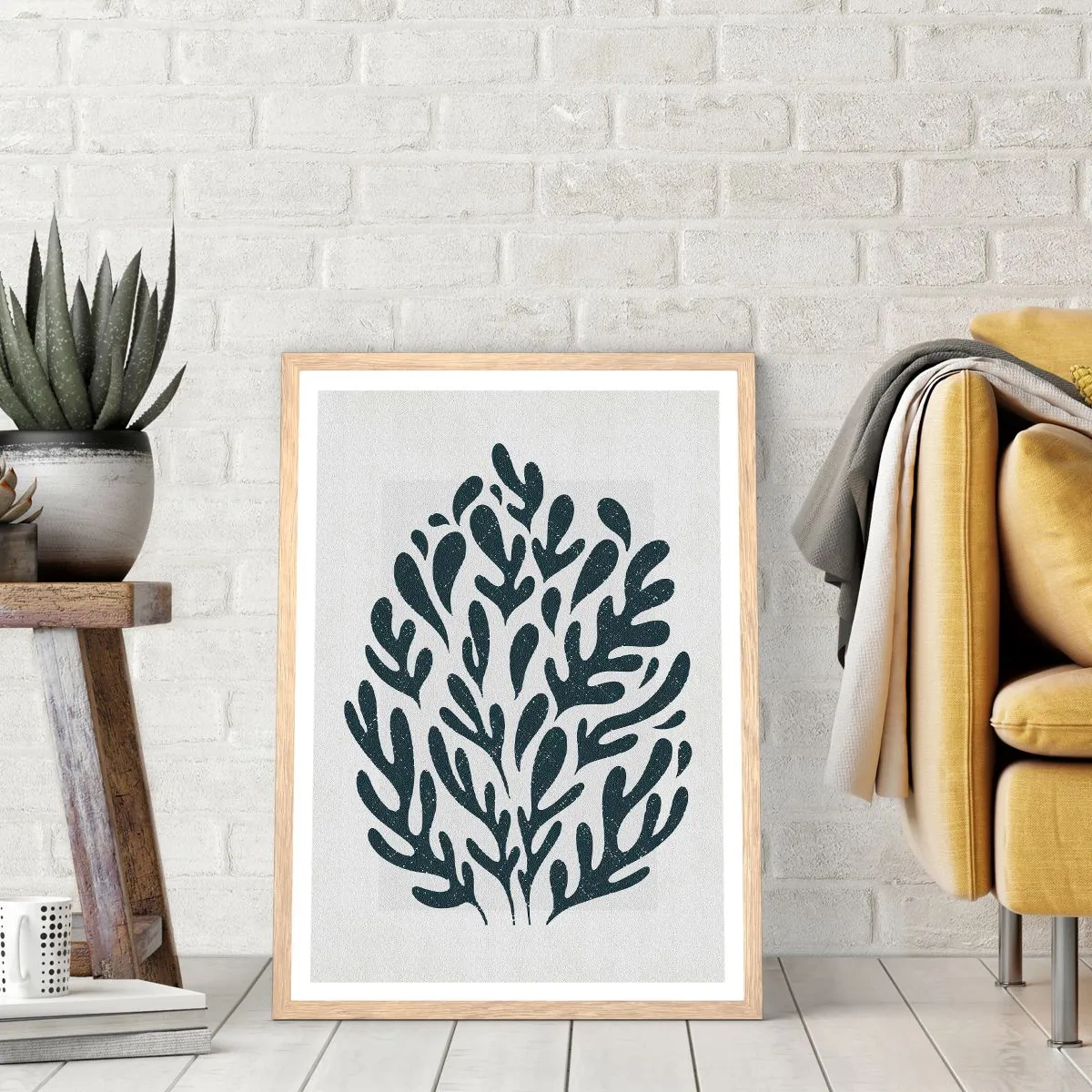 Poster in cornice rovere chiaro - Le forme della natura - 70x100 cm