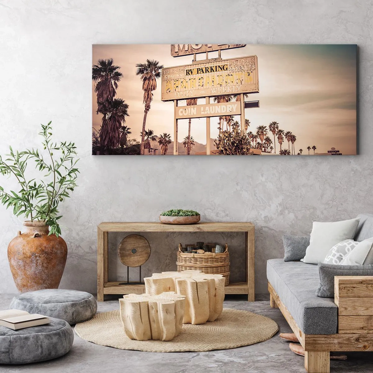 Quadro su tela - Stampe su Tela - Qui il tempo si è fermato - 90x30 cm