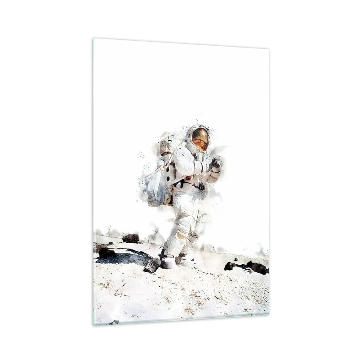 Quadro su vetro - L'inviato della Terra - 80x120 cm