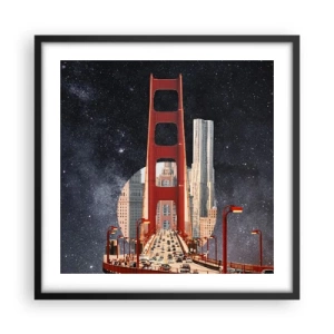 Poster in cornice nera - Sempre al centro - 50x50 cm