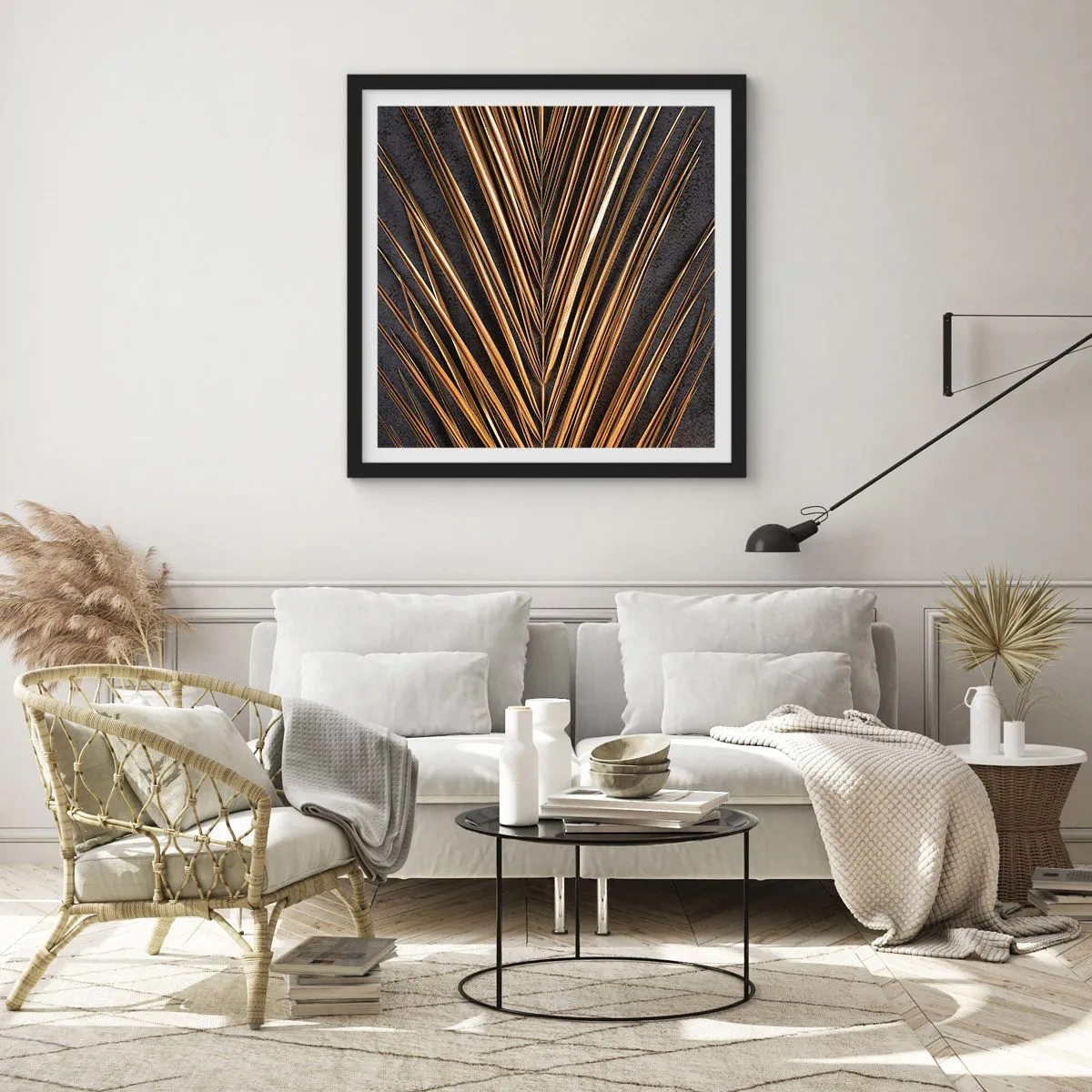 Poster in cornice nera - L'oro dei tropici - 30x30 cm