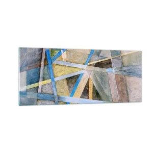 Quadro su vetro - Dritto o obliquo? - 100x40 cm