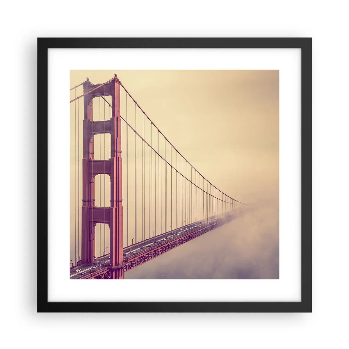 Poster in cornice nera - Tra il cielo e la terra - 40x40 cm