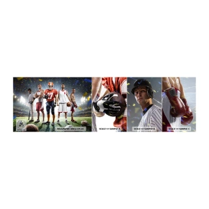 Campione di Fotomurale Adesivo Deluxe Sticker - I campi dei gladiatori - Sport, Atleta, Calcio - 100x30 cm