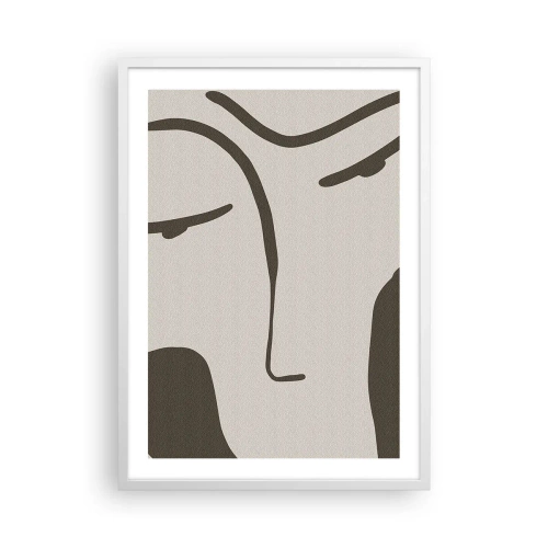 Poster in cornice bianca - Come un quadro di Modigliani - 50x70 cm
