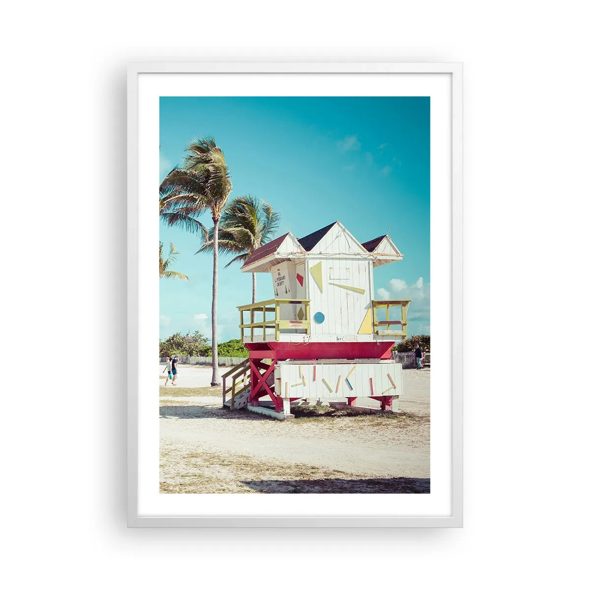 Poster in cornice bianca - Ti aspetta una bella giornata - 50x70 cm