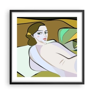 Poster in cornice nera - Ritratto intimo - 50x50 cm