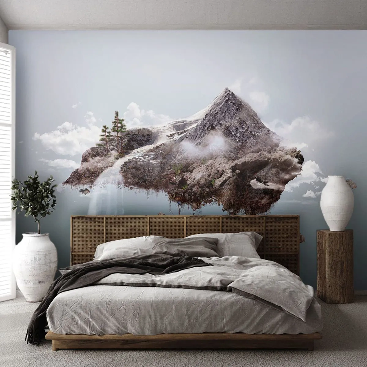 Fotomurali Premium Sand - Con l'occhio del surrealista - Astrazione, Fantasia, Isola - 450x315 cm