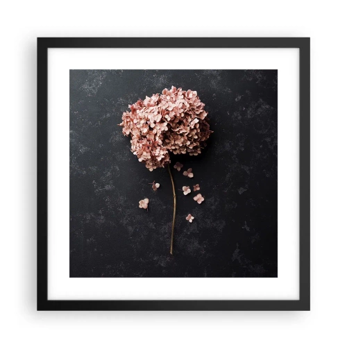 Poster in cornice nera - Un vero segno romantico - 40x40 cm