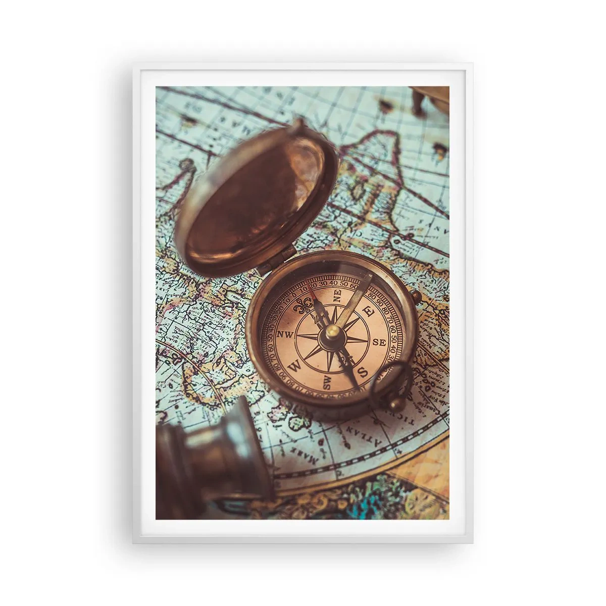 Poster in cornice bianca - Per il cercatore di avventure - 70x100 cm